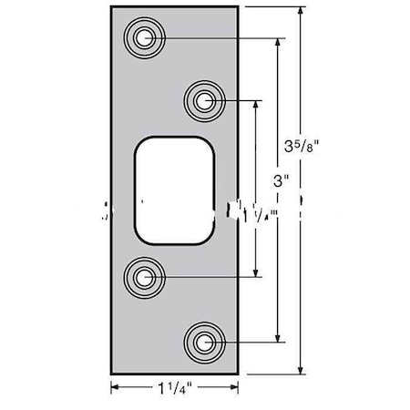 Kwikset Deadbolt Strike 83222-26D